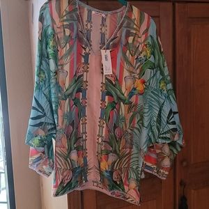 Johnny Was Small Capri Blouse